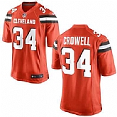 Nike Men & Women & Youth Browns #34 Crowell Orange Team Color Game Jersey,baseball caps,new era cap wholesale,wholesale hats